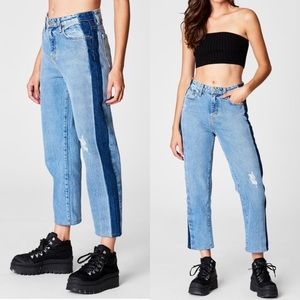 Carmar Side Contrast Hermia Crop Jeans Light Wash